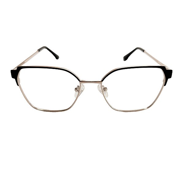 stili clipon quadrado metal preto