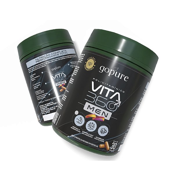 Compre 1, LEVE 2 - Vita 360 Men - Multivitaminico Homen de A a Zinco com Vitaminas, Magnésio, Ferro e Minerais