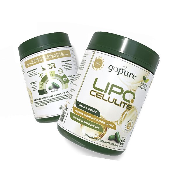 Compre 1, LEVE 2 - Lipo Celulite GoPure – Redução de Celulite, Gordura localizada e Definição Corporal