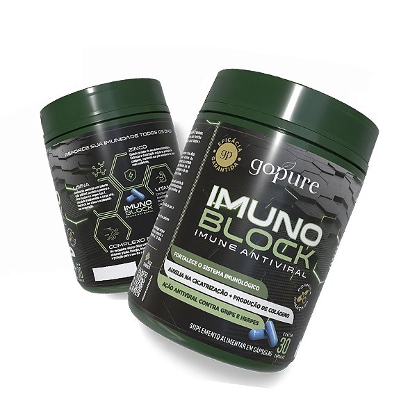 Compre 1, LEVE 2 - Imuno Block GoPure – Fórmula Avançada para Imunidade e Proteção Antiviral