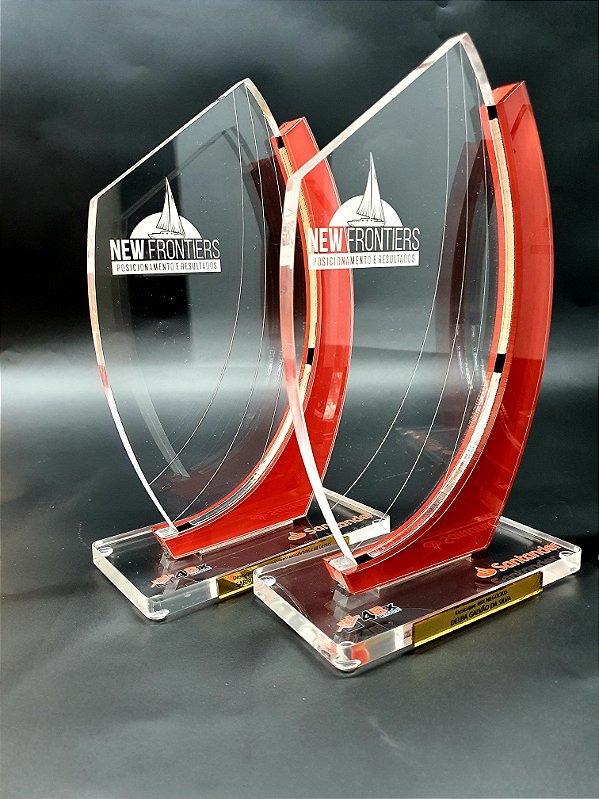 TROFÉU CORPORATIVO 10MM CRISTAL