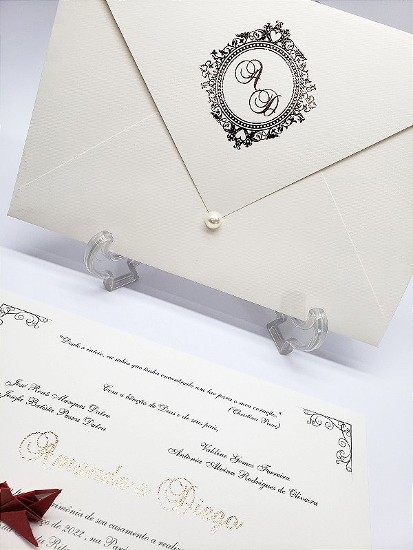 Convite Carta - Papel Concetto (Off-White)