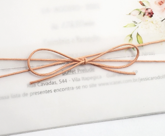 Cordão Encerado - Laço Básico