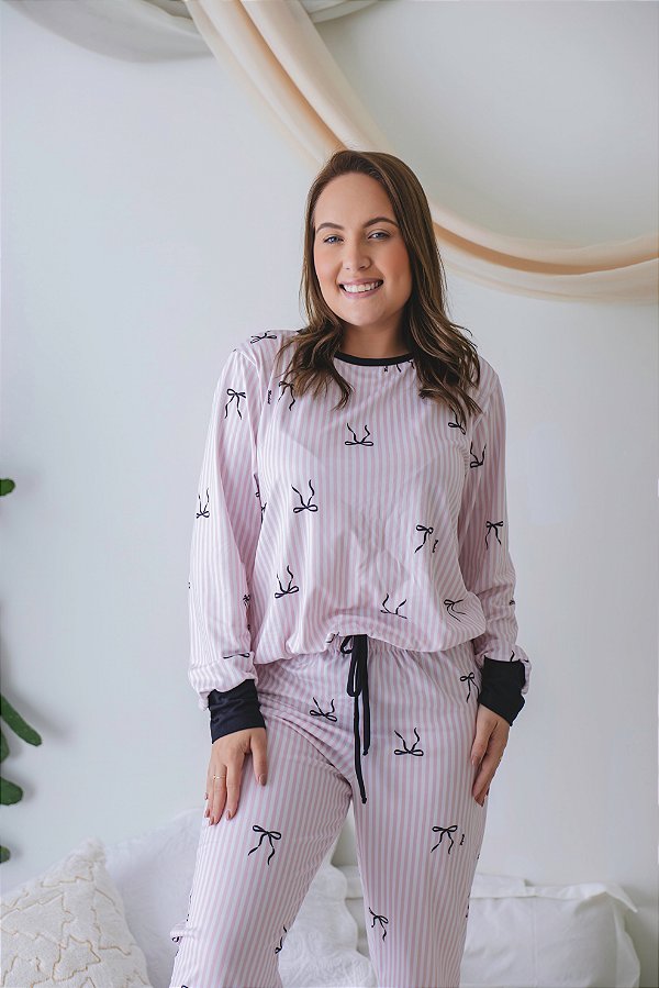 Pijama Feminino Longo Rafa Laço