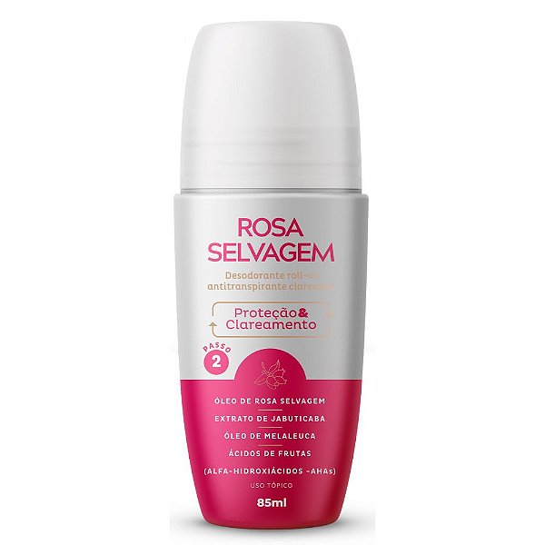 Desodorante Antitranspirante Clareador Axilas Rosa Selvagem 85ml