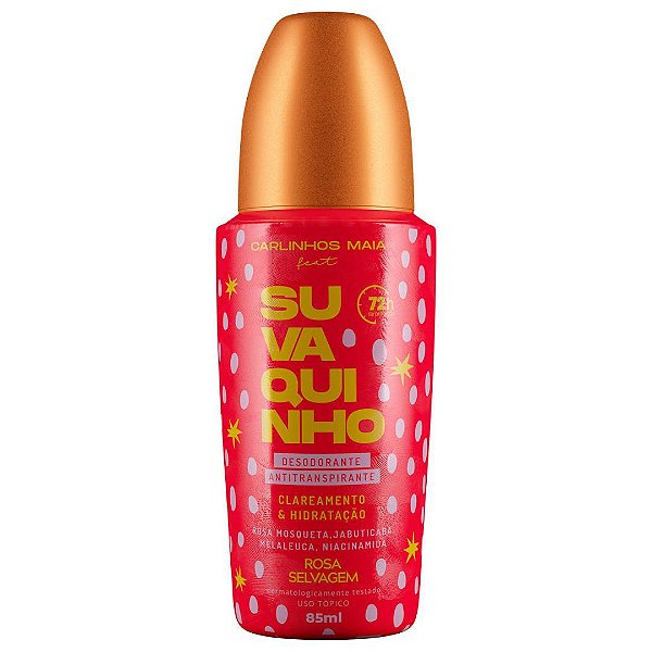 Rosa Selvagem Desodorante Suvaquinho Roll On Carlinhos Maia 85ml