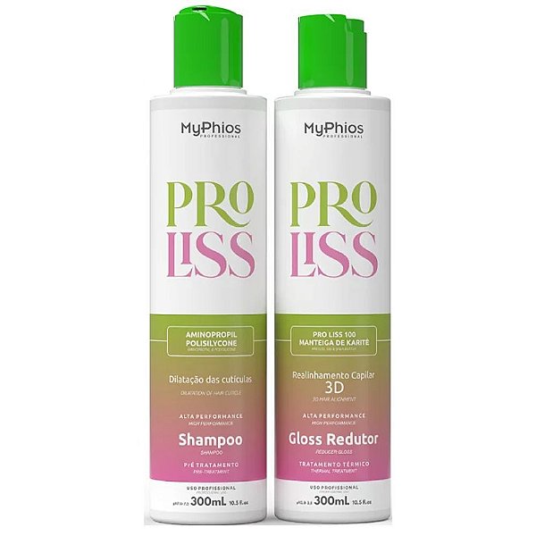 MyPhios Escova Progressiva 3D Pro Liss Sem Formol 2x300ml