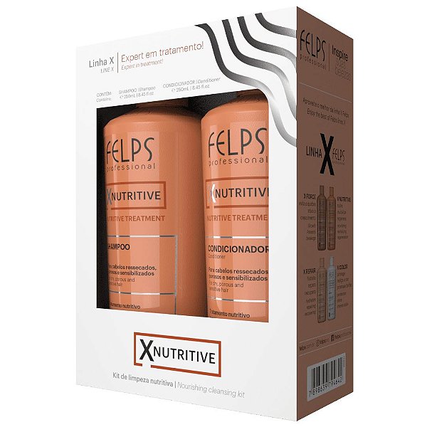 Felps XNutritive Kit Duo de Nutrição Capilar 2x250mL