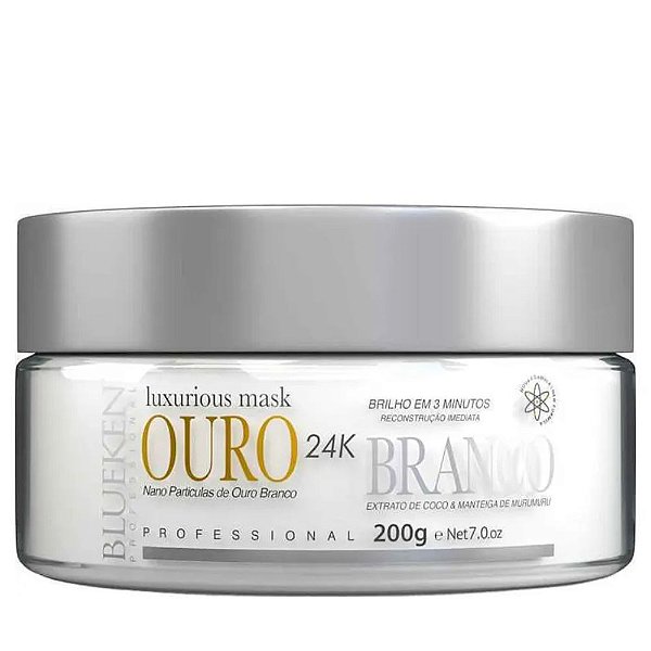 Blueken Máscara Luxurious Ouro 24K Branco 200g