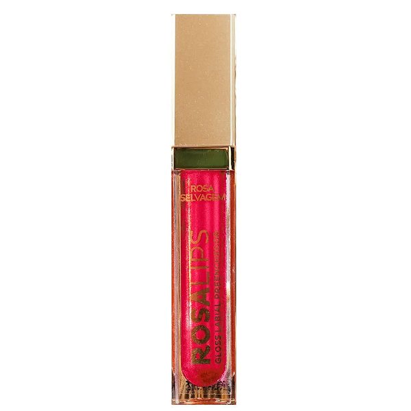 Rosa Selvagem RosaLips Gloss Labial Preenchedor Vermelho RS01