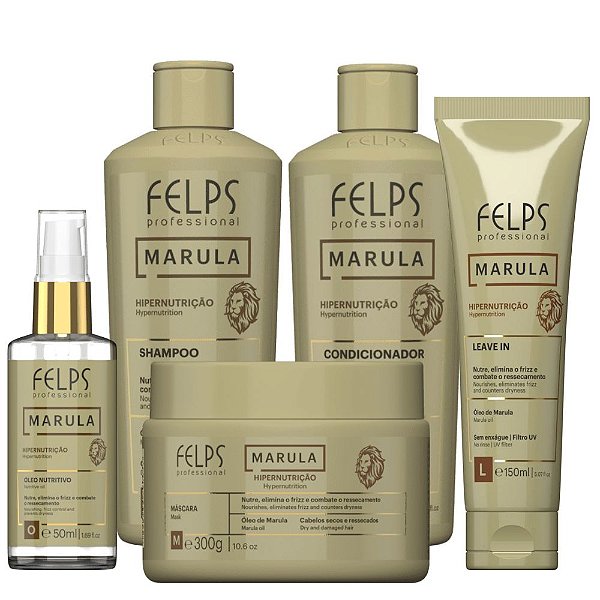 Felps Kit Home Care Marula Hipernutrição - 5 Produtos