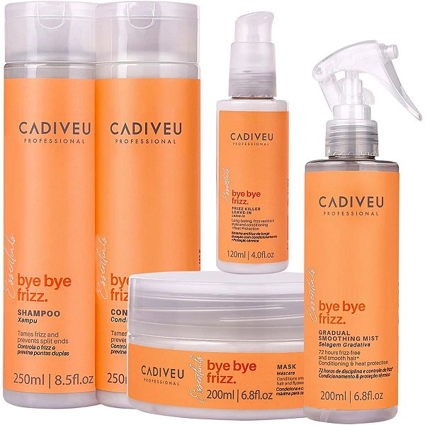 Cadiveu Bye Bye Frizz Kit Tratamento Antifrizz - 5 Produtos