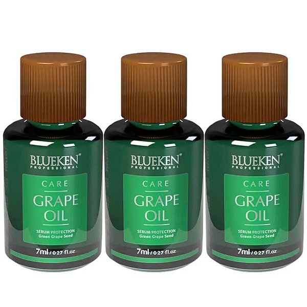 Blueken Oleo Reparador de Pontas Grape Oil Serum 3x7ml