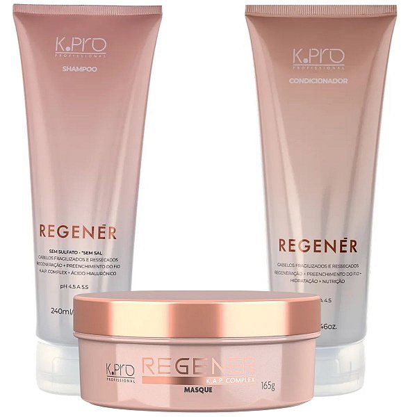 K.pro Reneger Kit Shampoo - Condicionador - Máscara