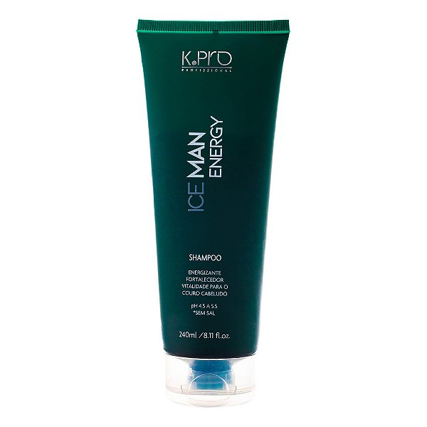 K.pro Ice Man Energy Shampoo Energizante Antiqueda 240ml
