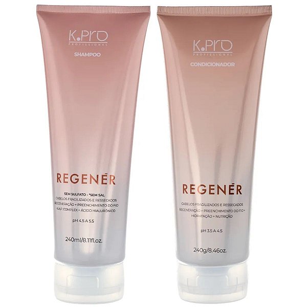 K.pro Regener Kit Shampoo E Condicionador Home Care