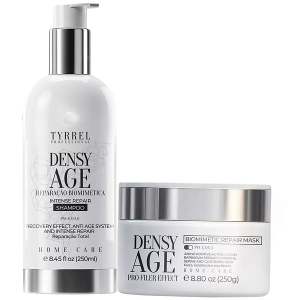 Tyrrel Kit Shampoo E Máscara Densy Age Reconstrução 2x250g