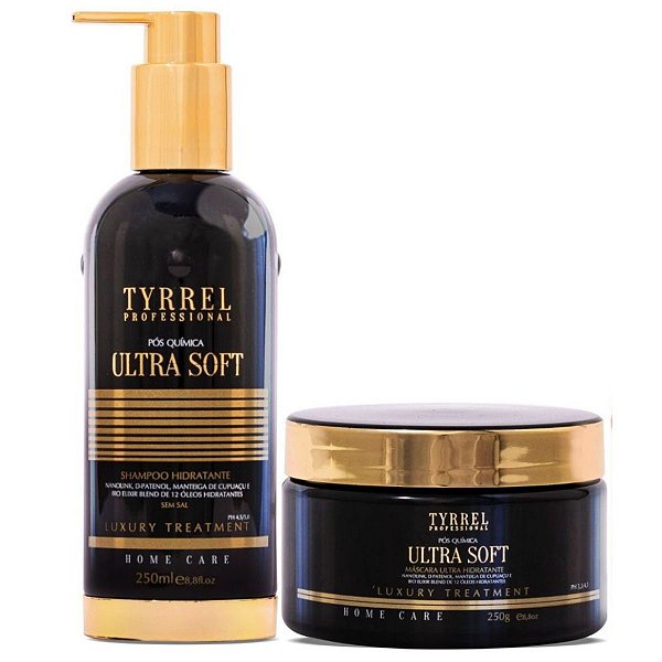 Tyrrel Kit Ultra Soft Hidratante Pós Química Shampoo e Máscara 2x250ml