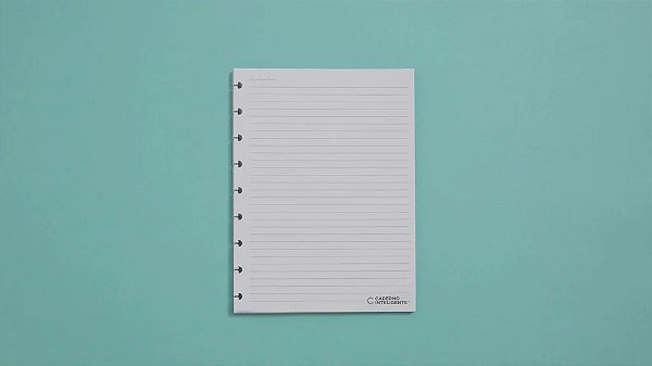 Refil Pautado Caderno Inteligente