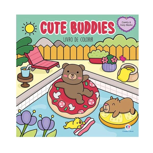 Livro de Colorir Cute Buddies Comfy & Cozy Books - Ciranda Cultural