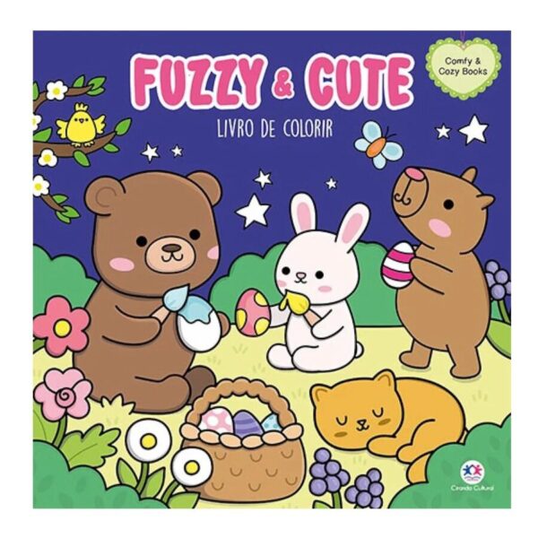 Livro de Colorir Fuzzy and Cute Comfy & Cozy Books - Ciranda Cultural