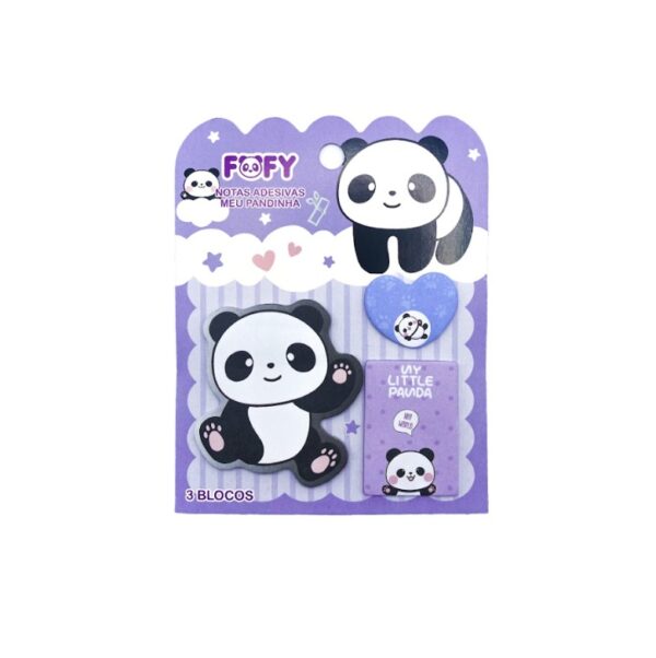 Bloco Adesivo Meu Pandinha Lilás - Fofy