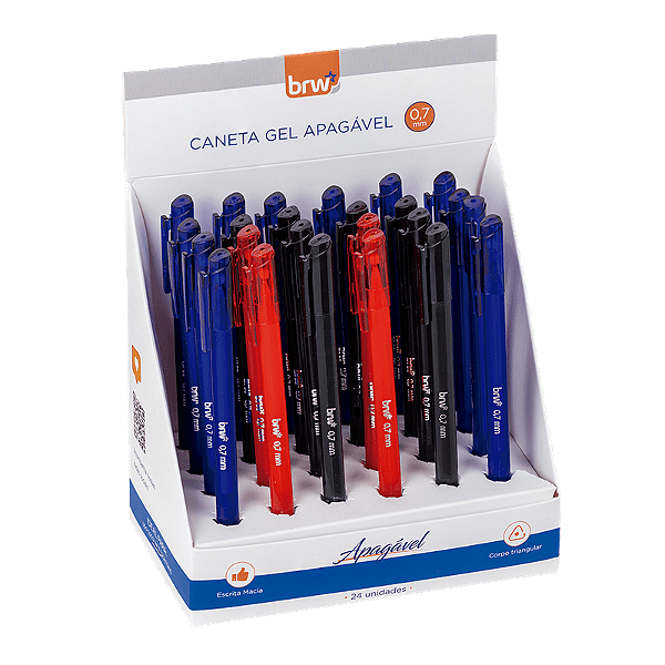 Caneta Gel Apagável 0.7mm BRW Basic
