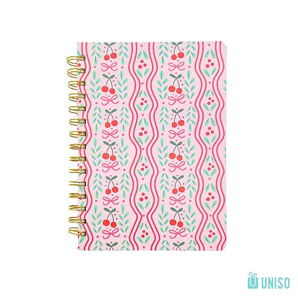 Caderno Espiral A5 Cereja Cherry Bloom
