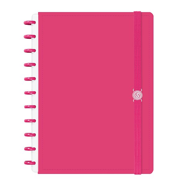 Caderno de Disco Capa Dura Iscool Pink G