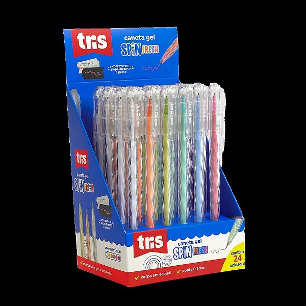 Caneta Gel Spin Fresh 0.6mm