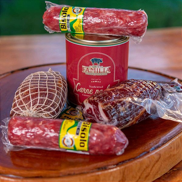 Combo Carne na Lata +Copa +Lombo + 2 unid. Salame