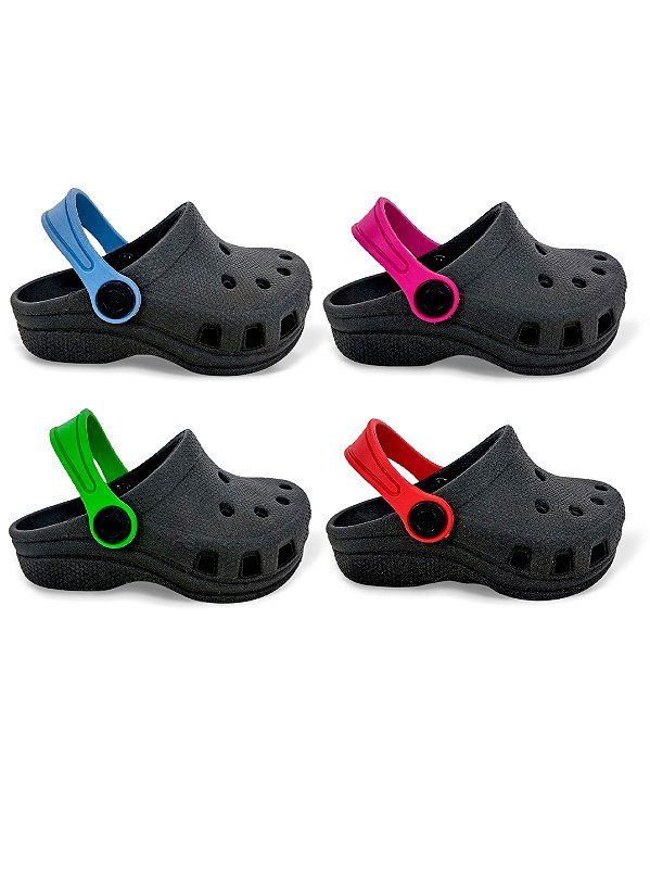 Sandália Babuche Infantil Preto WeeKids Conforto