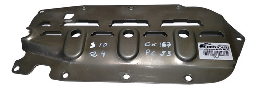 Defletor Carter Oleo Chevrolet S10 2.4 2006 A 2011 Prateado