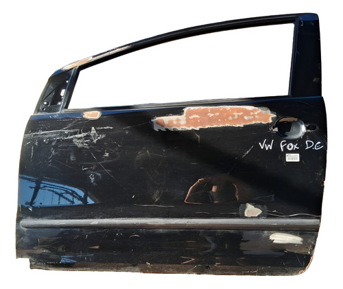 Porta Dianteira Esquerda Vw Fox 2004 A 2010 (detalhe) Dianteira Esquerdo Preto
