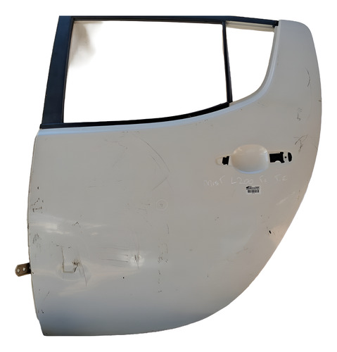 Porta Traseira Esquerda Mits L200 Triton 2012 2007 A 2014 Traseira Esquerdo Branco