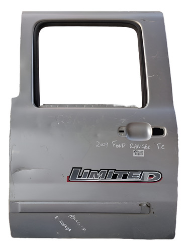 Porta Traseira Esquerda Ford Ranger 2004 2004 A 2011 Detalhe Traseira Esquerdo Prata