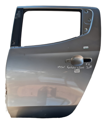 Porta Traseira Esquerda Mist L200 Trinton 2018 2017 A 2024 Traseira Esquerdo Cinza