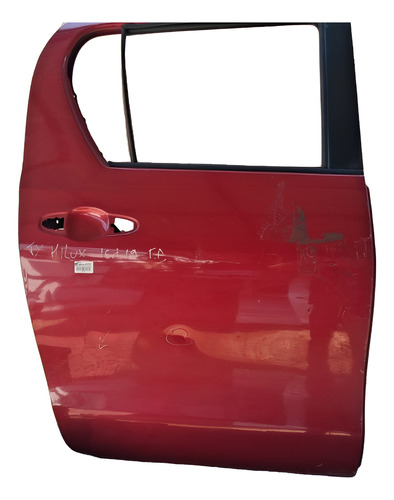 Porta Traseira Direita Toyota Hilux 2014 2015 A 2019 Detalhe Traseira Direito Vermelho