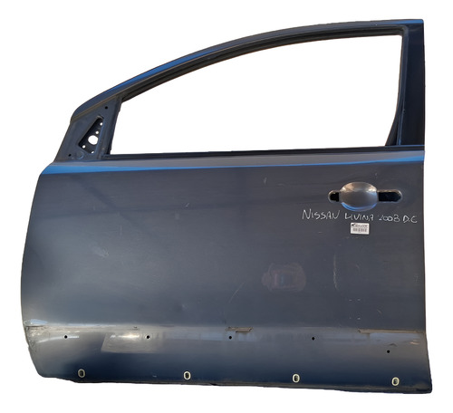 Porta Dianteira Esquerda Nissan Livina 2008 2009 A 2013 Dianteira Esquerdo Cinza-escuro