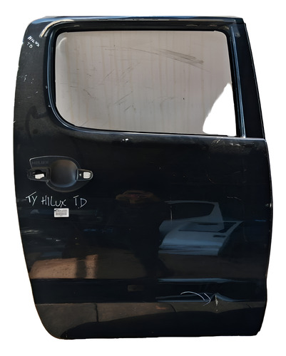 Porta Traseira Direita Toyota Hilux 2005 2006 A 2015 Detalhe Traseira Direito Preto