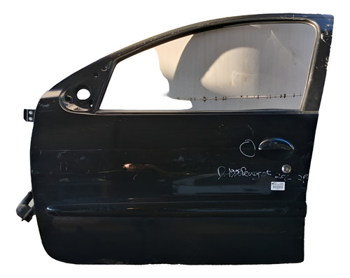 Porta Dianteira Esquerda Peugeot 206 2p 1998 1999/10 Detalhe Dianteira Esquerdo Preto