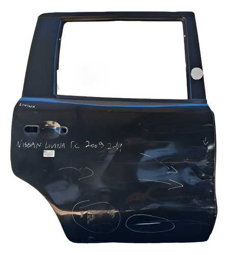 Porta Traseira Direita Nissan Livina 2009 2010 A 14 Detalhe Traseira Direito Preto