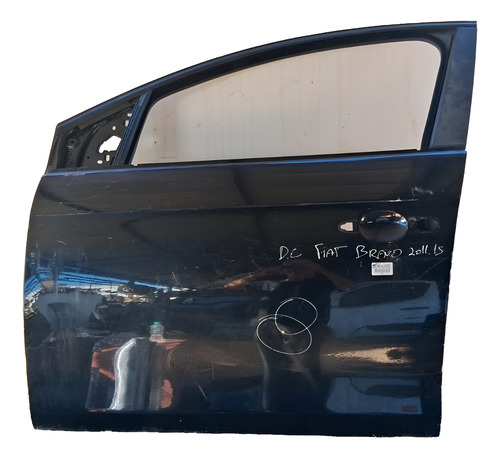 Porta Dianteira Esquerda Fiat Bravo 2011 2012 A 2015 Detalhe Dianteira Esquerdo Preto