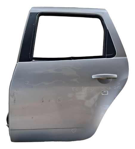 Porta Traseira Esquerda Renault Oroch 2012 2017 A 21 Datalhe Traseira Esquerdo Prata