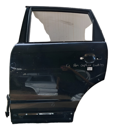 Porta Traseira Esquerda Gm Captiva 2008 2009 A 2017 Detalhe Traseira Esquerdo Preto