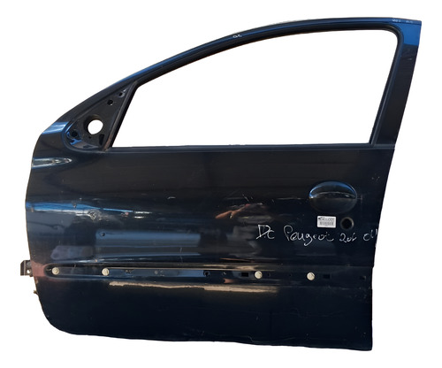 Porta Dianteira Esquerda Peugeot 2004 2000 A 2010 Detalhe Dianteira Esquerdo Preto