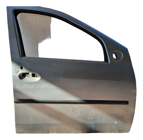 Porta Dianteira Direita Renault Logan 2008 2009 A 13 Detalhe Dianteira Direita Prata