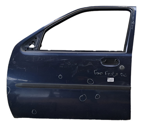 Porta Dianteira Esquerda Ford Fiesta 1996 A 2005 Detalhe Esquerdo Preto