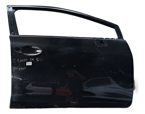 Porta Dianteira Esquerda Citroen C4 Hatch 2007 A 2013 Esquerdo Preto