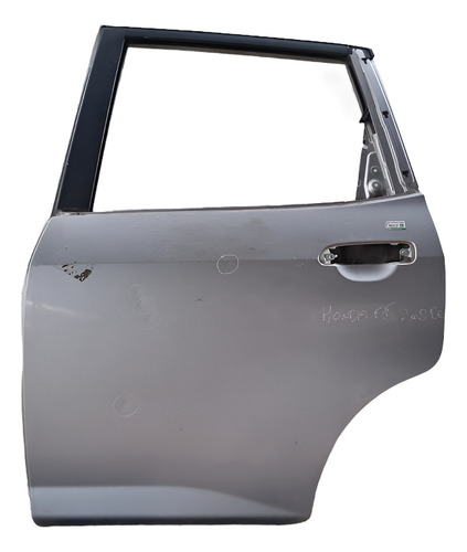 Porta Traseira Esquerda Honda Fit 2004 A 2008 Detalhe Esquerdo Prata